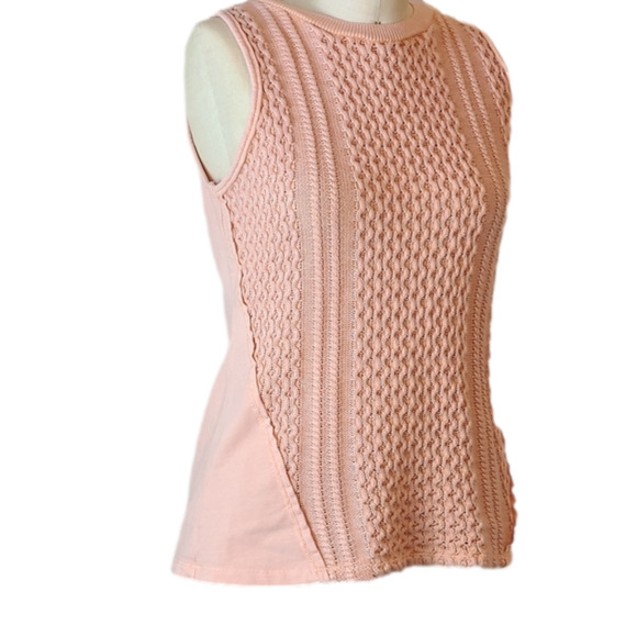 Anthropologie Tops - Anthropologie Saturday Sunday Pink Provincial Knit Tank